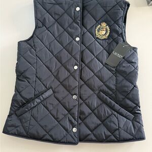 Lauren Ralph Lauren Black Quilted Vest